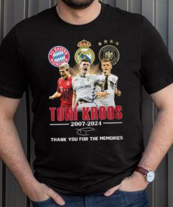 Toni Kroos 2007 2024 Bayern Munchen Real Madrid Thank You For The Memories T Shirt