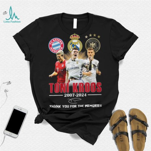 Toni Kroos 2007 2024 Bayern Munchen Real Madrid Thank You For The Memories T Shirt