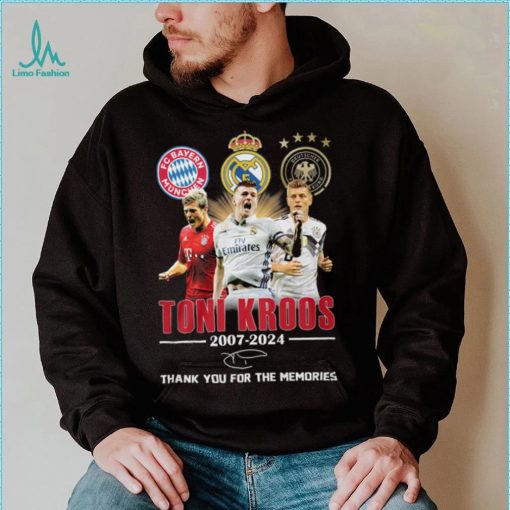 Toni Kroos 2007 2024 Bayern Munchen Real Madrid Thank You For The Memories T Shirt