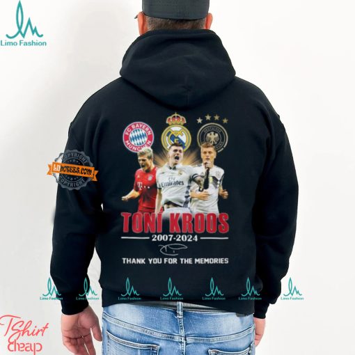 Toni Kroos 2007 2024 Thank You For The Memories T Shirt