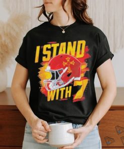 Trending I Stand With 7 Harrison Butker Chiefs Helmet Shirt