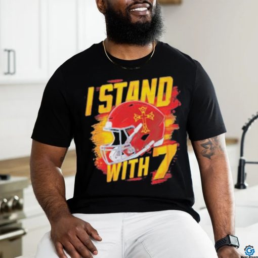 Trending I Stand With 7 Harrison Butker Chiefs Helmet Shirt