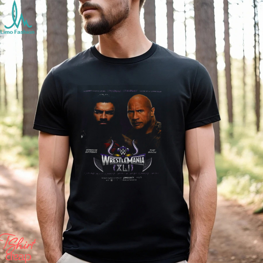 Tribal Combat Wrestlemania 41 WWE 2024 Roman Reigns And The Rock shirt Tribal Combat Wrestlemania 41 WWE 2024 Roman Reigns And The Rock shirt