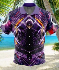 Trippy Gojo Satoru V2 Jujutsu Kaisen Button Up Hawaiian Shirt