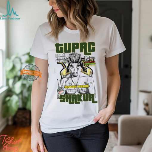 Tupac Shakur Grand Theft Auto Rapper Vintage Shirt