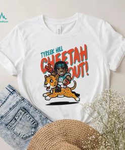 Tyreek Hill cheetah out Miami Dolphins football cartoon shirt