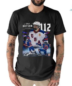 U18 Men’s World Hockey Cole Hutton NTDP Record Points By A Defenseman Shirt