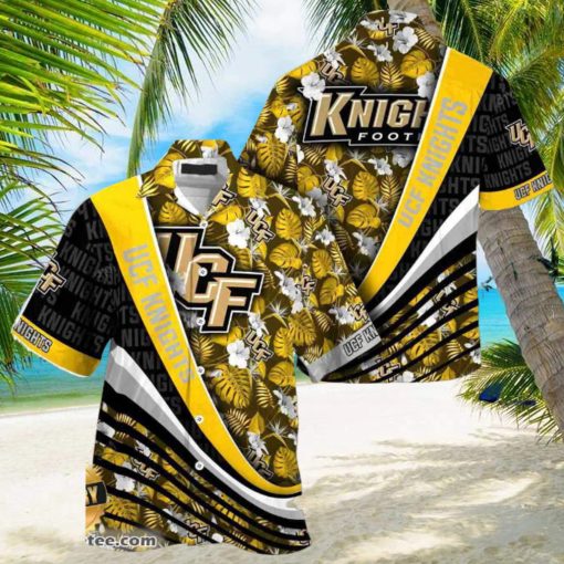 UCF Knights Summer Beach Hawaiian Shirt With Tropical Flower Pattern