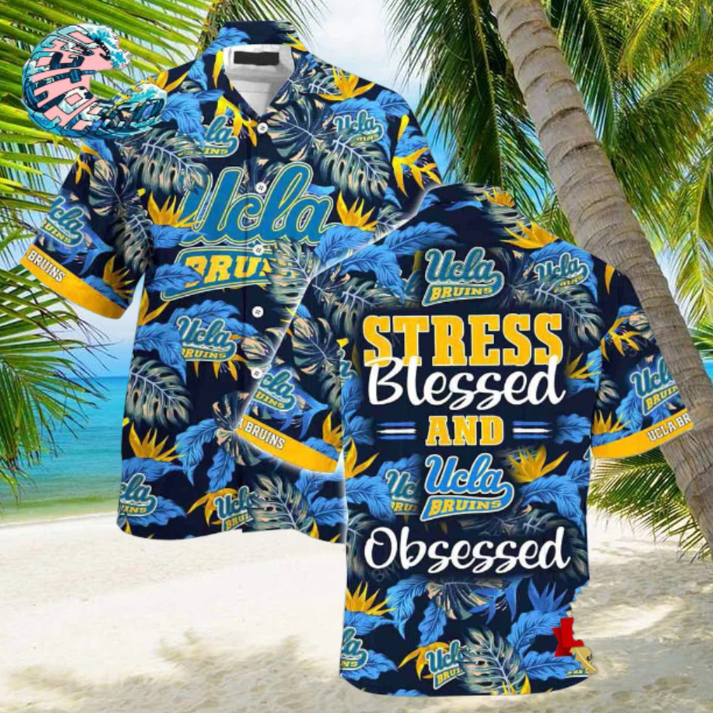 UCLA Bruins Summer Beach Hawaiian Shirt Stress Blessed Obsessed UCLA Bruins Summer Beach Hawaiian Shirt Stress Blessed Obsessed