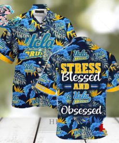 UCLA Bruins Summer Beach Hawaiian Shirt Stress Blessed Obsessed