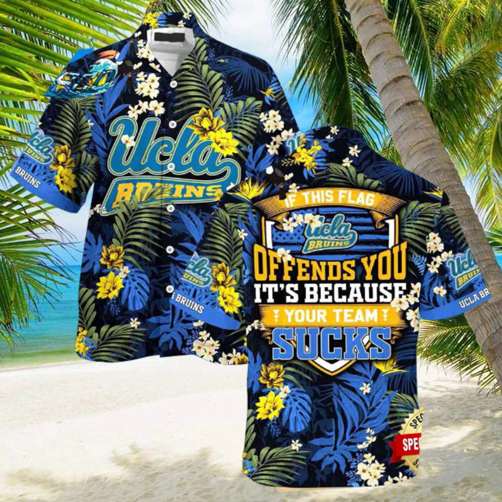 UCLA Bruins Summer Beach Hawaiian Shirt This Flag Offends You UCLA Bruins Summer Beach Hawaiian Shirt This Flag Offends You