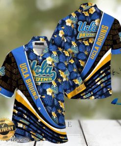 UCLA Bruins Summer Beach Hawaiian Shirt With Tropical Flower Pattern