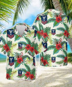 US Navy Red E_5 Gunner’s Mate GM Hawaiian Shirt