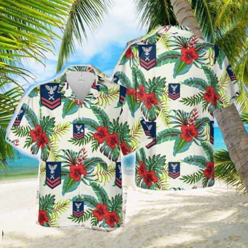 US Navy Red E_5 Gunner’s Mate GM Hawaiian Shirt