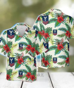 US Navy Red E_5 Gunner’s Mate GM Hawaiian Shirt