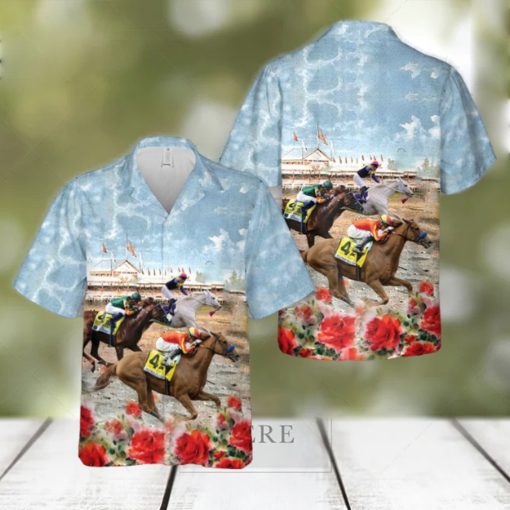 US Thoroughbred Horse Racing Hawaiian Shirt