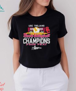 USC Trojans Women’s Beach Volleyball 2024 National Champs Four T Shirt