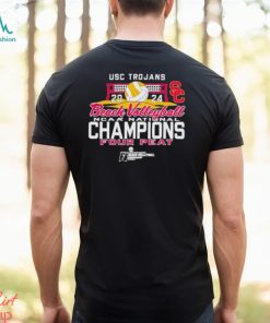 USC Trojans Women’s Beach Volleyball 2024 National Champs Four T Shirt