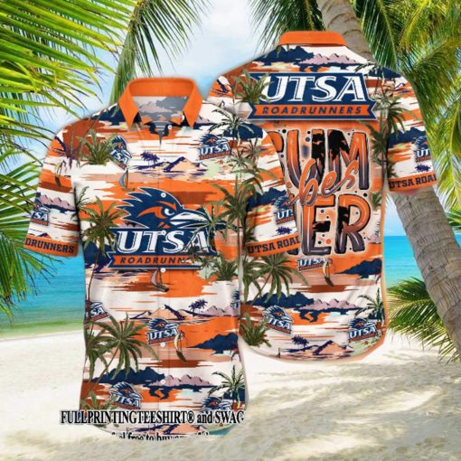 UTSA Roadrunners NCAA Flower Unique Full Print Hawaii Shirt And Tshirt