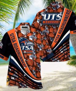 UTSA Roadrunners Summer Beach Hawaiian Shirt With Tropical Flower Pattern