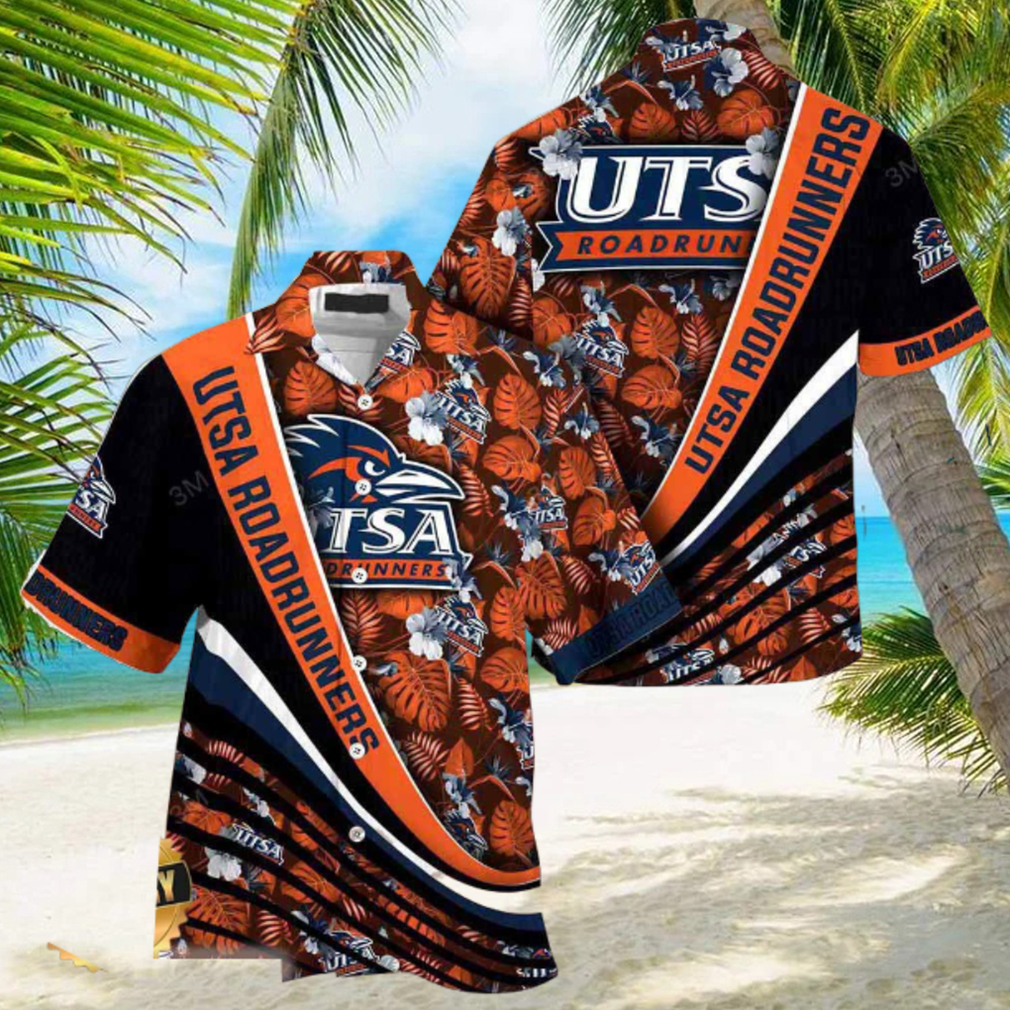 UTSA Roadrunners Summer Beach Hawaiian Shirt With Tropical Flower Pattern UTSA Roadrunners Summer Beach Hawaiian Shirt With Tropical Flower Pattern