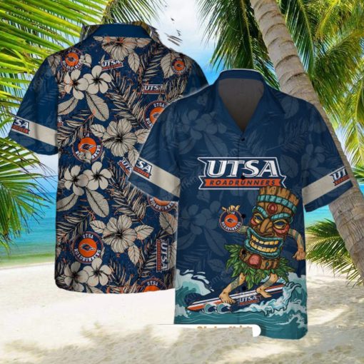 UTSA Roadrunners With Tiki Surfing 2024 Style Hawaiian Shirt