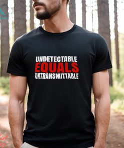 Undetectable equals untransmittable retro shirt