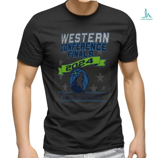 Unisex Stadium Essentials Heather Gray Minnesota Timberwolves 2024 Western Conference Finals T Shirt