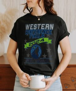 Unisex Stadium Essentials Heather Gray Minnesota Timberwolves 2024 Western Conference Finals T Shirt