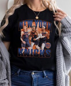 Unisex Stadium Essentials Jalen Brunson, Donte DiVincenzo & Josh Hart Black New York Knicks Trio T Shirt