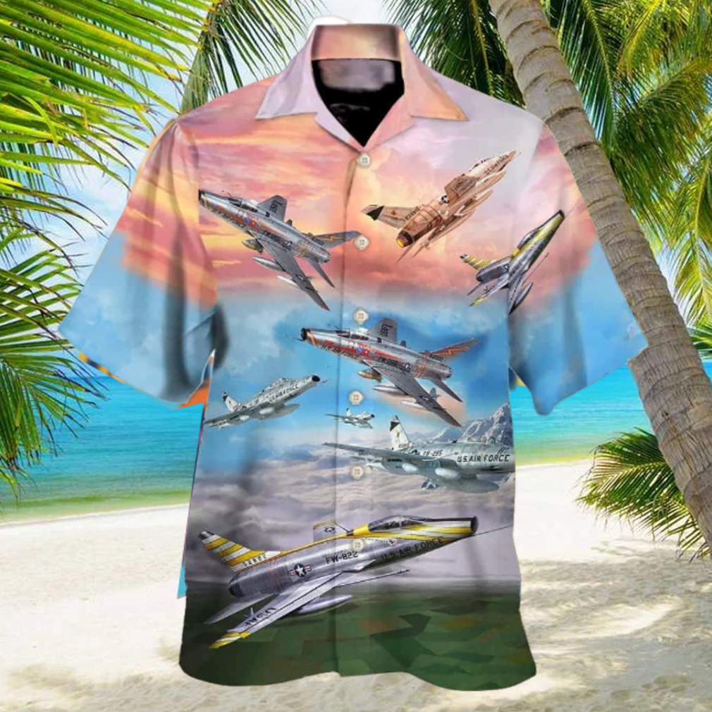 Us Air Force North American F 100 Super Sabre Hawaiian Shirt Us Air Force North American F 100 Super Sabre Hawaiian Shirt