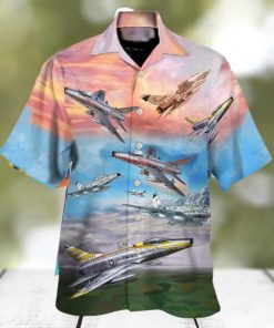 Us Air Force North American F 100 Super Sabre Hawaiian Shirt