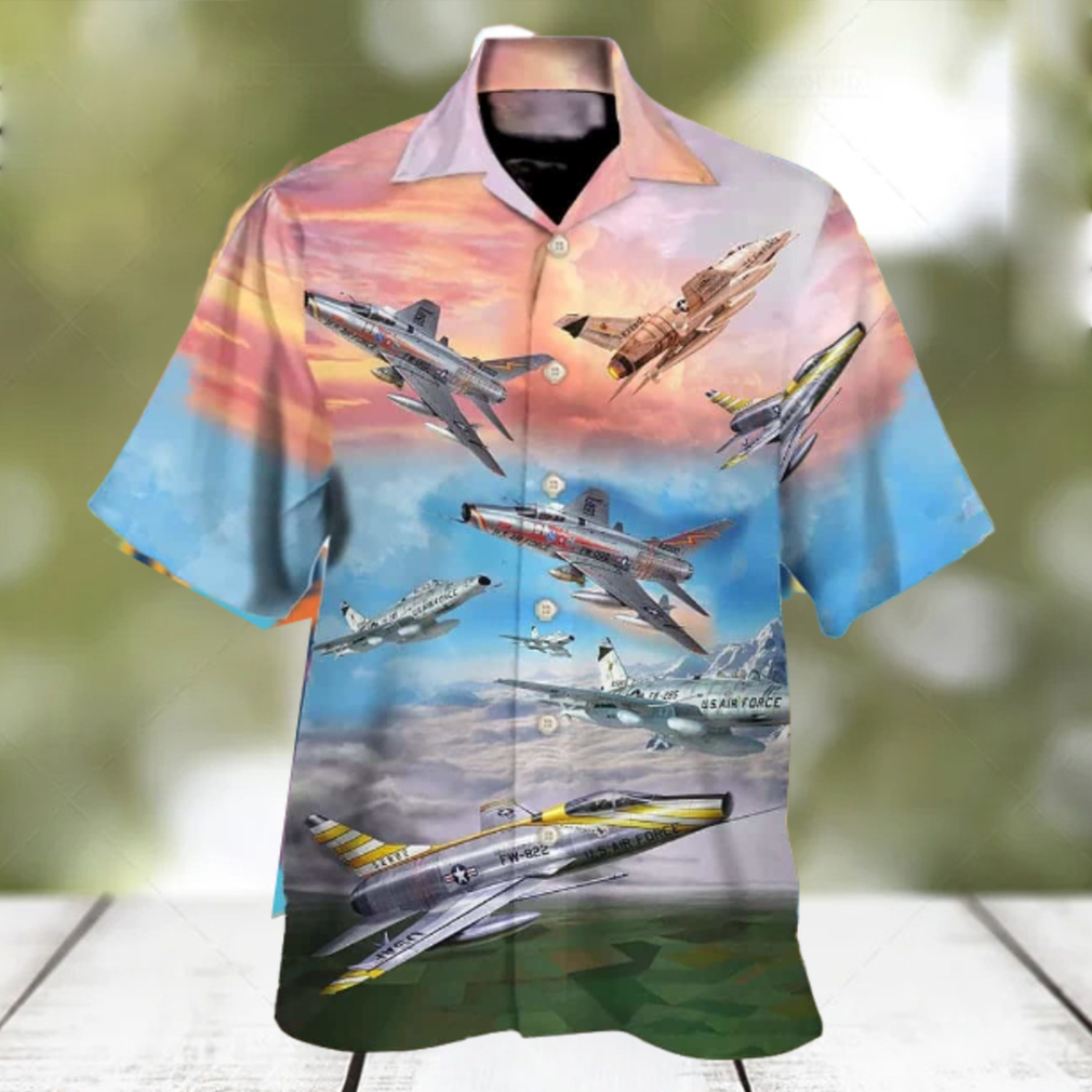 Us Air Force North American F 100 Super Sabre Hawaiian Shirt Us Air Force North American F 100 Super Sabre Hawaiian Shirt