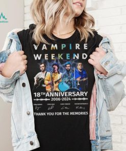 Vampire Weekend 18th Anniversary 2006 2024 Thank You For The Memories T Shirt