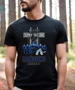 Vancouver Canucks God First Family Second Then Hockey Fan 2024 Shirt