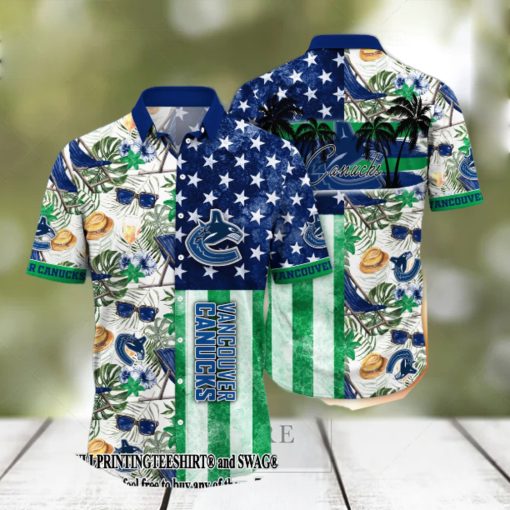 Vancouver Canucks NHL Flower Best Combo All Over Print Hawaii Shirt And Tshirt