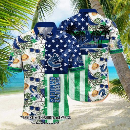 Vancouver Canucks NHL Flower Best Combo All Over Print Hawaii Shirt And Tshirt