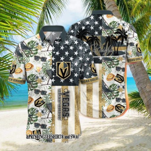 Vegas Golden Knights NHL Flower Best Combo 3D Hawaii Shirt And Tshirt