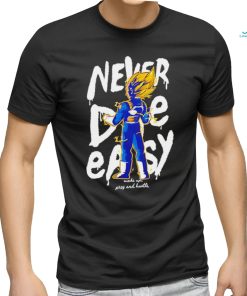 Vegeta God Dragon Ball never die easy character shirt