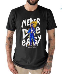 Vegeta God Dragon Ball never die easy character shirt