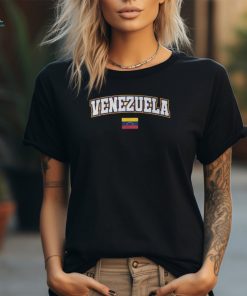 Venezuela Varsity World Flag Weathered T Shirt