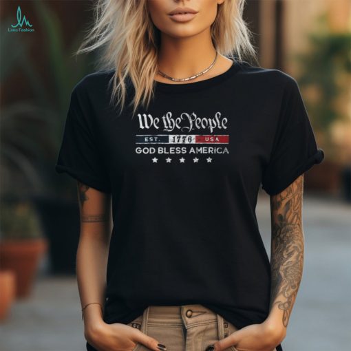 Vintage 4Th Of July We The People Usa God Bless America T Shirt