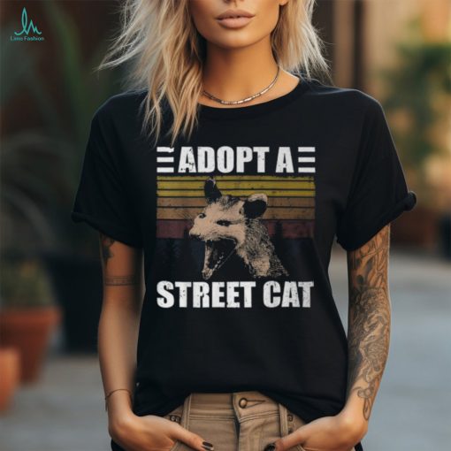 Vintage Opossum Possum Adopt A Street Cat T Shirt