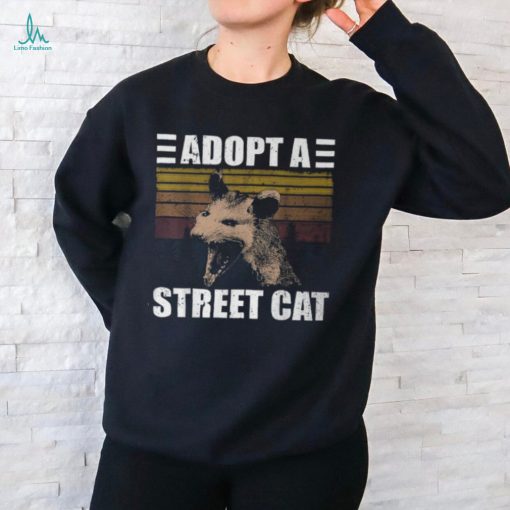 Vintage Opossum Possum Adopt A Street Cat T Shirt