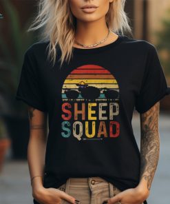 Vintage Retro Sheep Squad Sheep Wearing Sunglasses Farm T Shirt