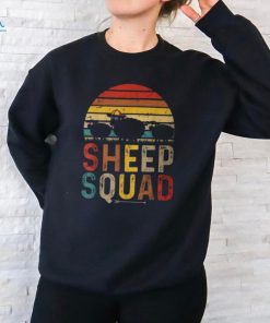 Vintage Retro Sheep Squad Sheep Wearing Sunglasses Farm T Shirt