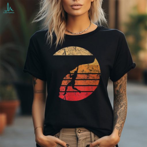 Vintage Rock Climbing Retro Sunset shirt