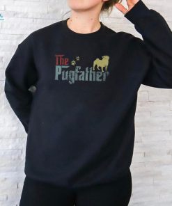 Vintage The Pugfather Happy Father’s Day Pug Lover T Shirt