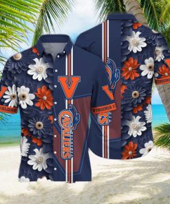 Virginia Cavaliers NCAA Flower New Fashion Full Printed Hawaii Shirt And Tshirt