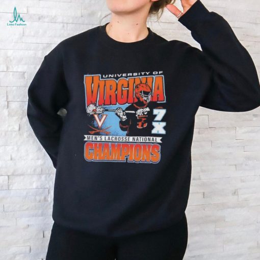 Virginia Cavaliers Pass 7x Ncaa Division I Lacrosse National Champions Locker 47 Shirt